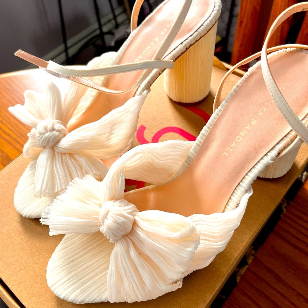 Loeffler Randall Heels- Camelia Vegan Knot Mule With Ankle Strap